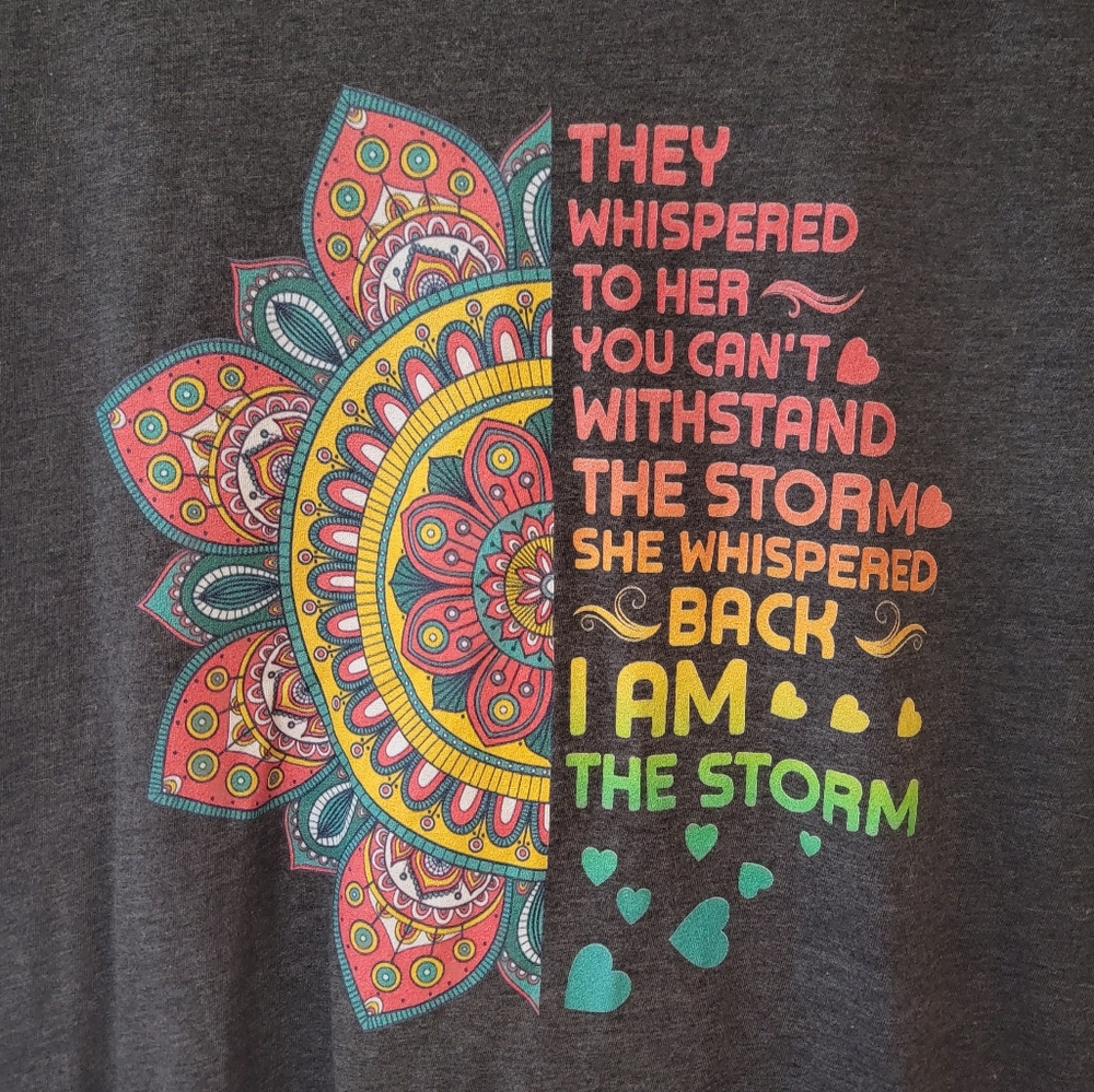 Ladies size M design logo shirt